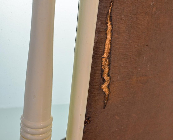 Image 1 of Sedia a dondolo vintage Dexter in stile vittoriano con piattaforma e molle a spirale. USA, anni '50.