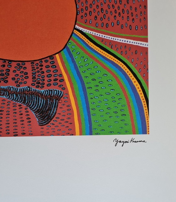 Image 1 of D'après Yayoi Kusama, Amour, Lithographie, années 1990