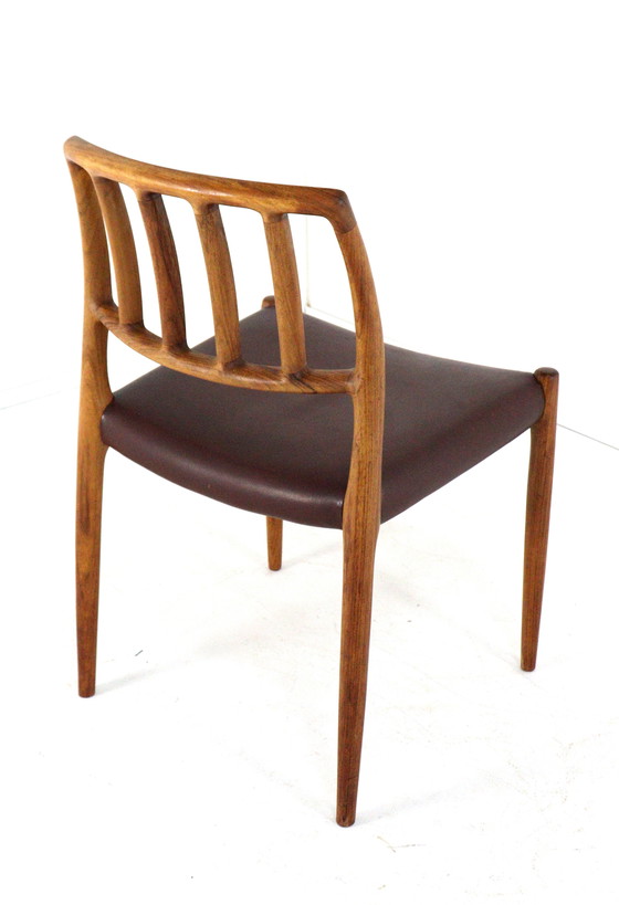 Image 1 of Set di 6 sedie Niels O Møller vintage in palissandro modello 83