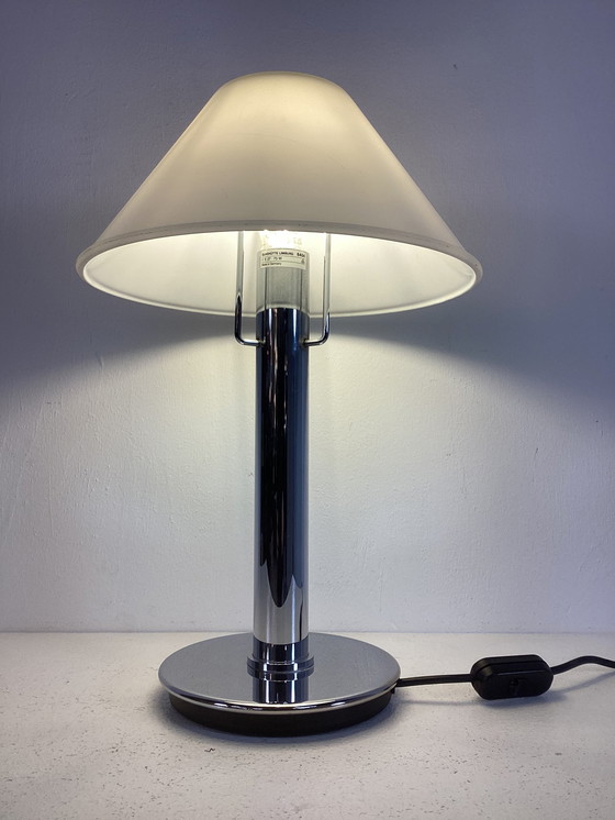 Image 1 of Glashütte Limburg années 1990 lampe design moderniste verre chrome