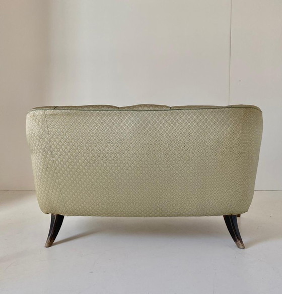 Image 1 of 1Xart Deco Zwei Sitze Sofa, zugeschrieben Malatesta und Mason, Italien 1950S