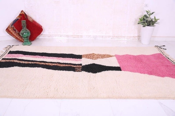 Image 1 of Tappeto fatto a mano in lana naturale, dimensioni 200x300 cm