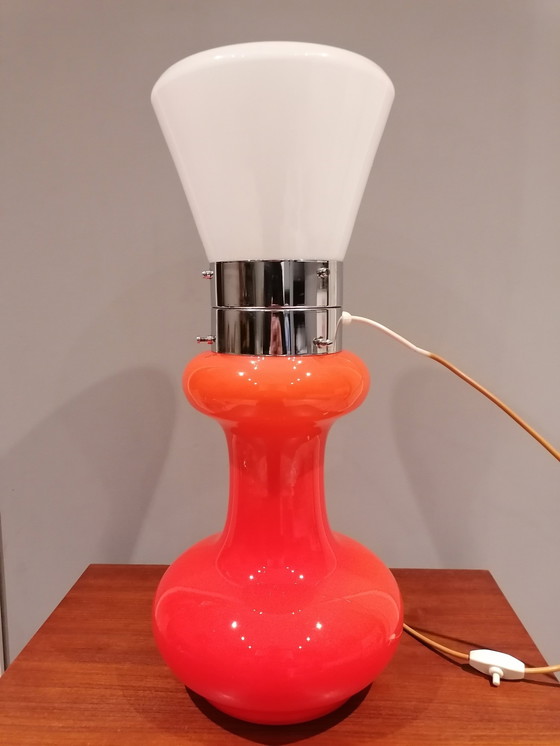 Image 1 of Lampe de table massive en verre Birillo