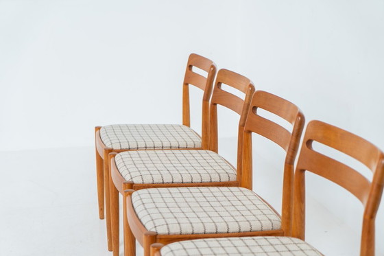 Image 1 of Ensemble de 4 chaises de salle à manger par H.W. Klein pour Bramin (Danemark, années 1960).