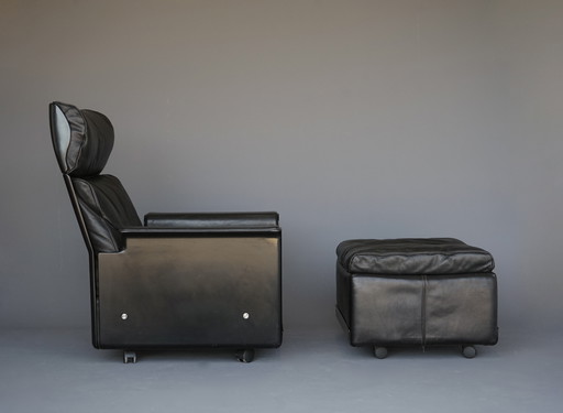 RZ62 Chair & Ottoman 620 Range by Dieter Rams, 1960s, Set of 2