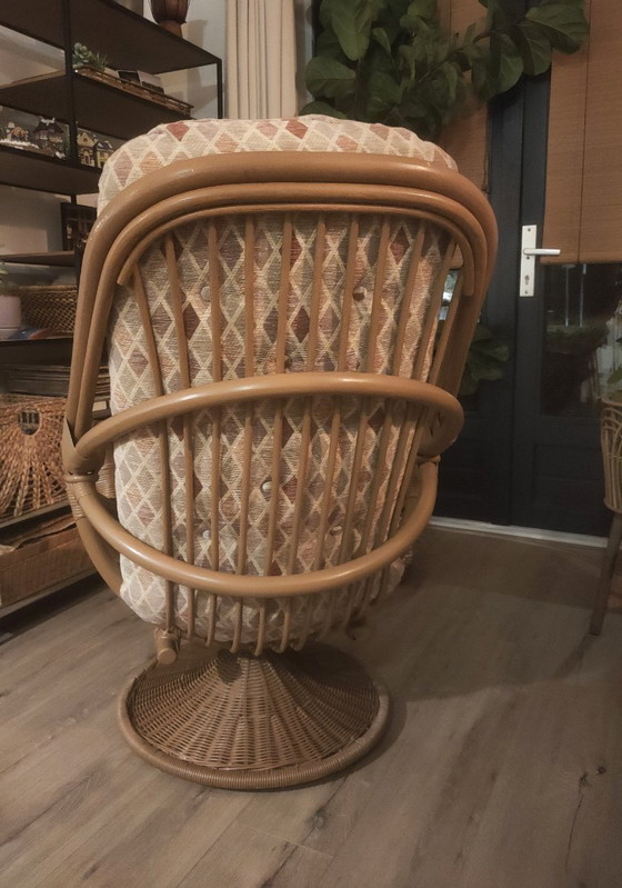 Image 1 of Unique bamboo/ Manou swivel chair!