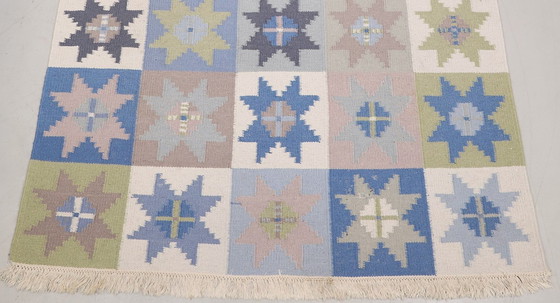 Image 1 of Swedish wool Röllakan rug - 240 x 170 cm - hand-woven, 1960s