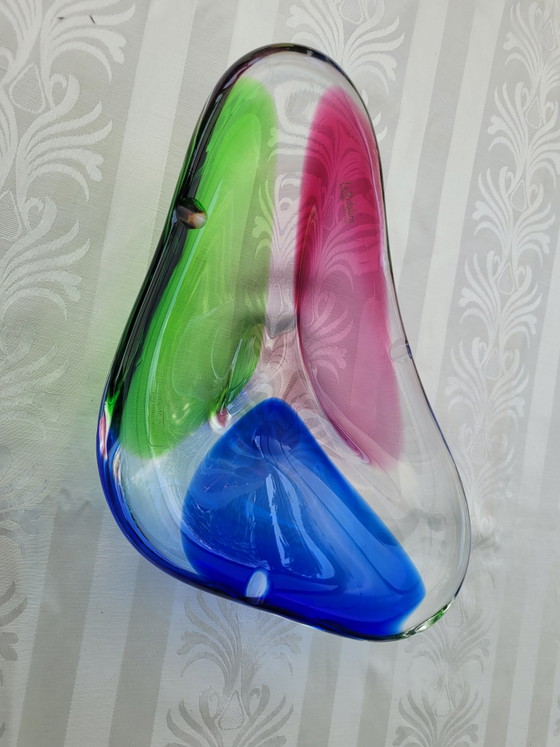 Image 1 of Original F&M Ballerina Murano Sommerso Bowl 32 x 20 cm