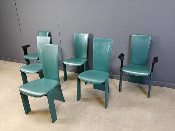 Image 1 of Vintage eetkamerstoelen van Pietro Costantini, jaren 80, set van 6