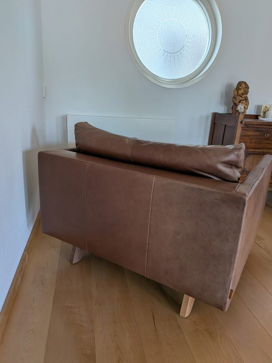 Canapé deux places Axel Van Montis (1,5 place) en bon état – Canapés 2 places, Leather (photo 5 of 5)
