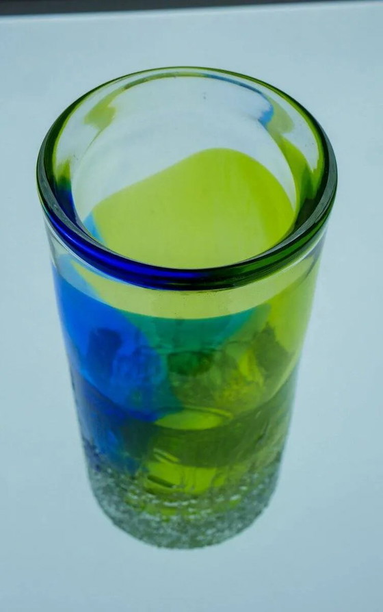 Image 1 of Vase Unik en verre d'art scandinave par Göran Wärff Kosta pour Kosta Boda, Suède, 1980
