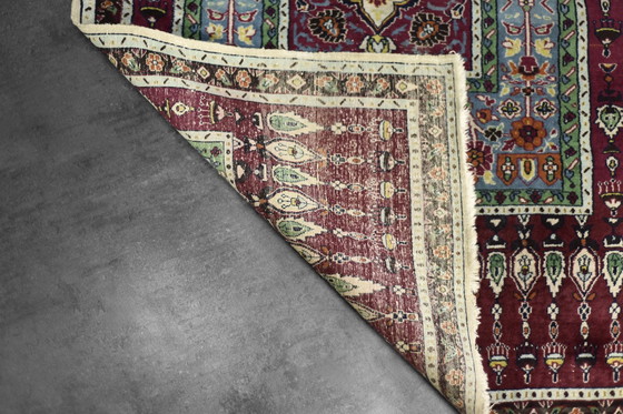Image 1 of Vintage Hand-Woven Middle Eastern Oriental Baluch Prayer Rug, 1960s