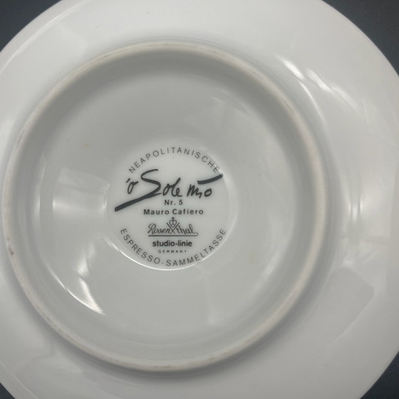 Rosenthal studio-line „O Sole Mio“, 4 Espresso Cups with Saucers, 8-piece Design Set, Crockery, Porcelain (photo 12 of 15)