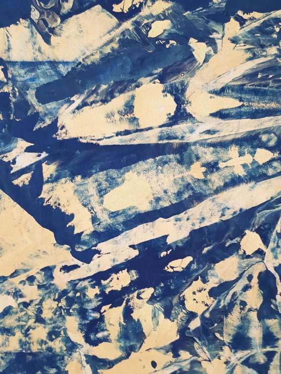 Image 1 of Jürgen Angeler - Cubismo azul y dorado