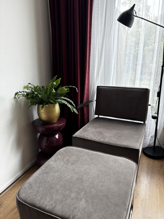 Image 1 of Zuiver Ridge Rib- Design fauteuil ribstof 