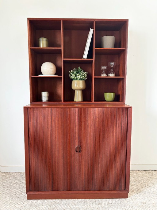 Teak bookcase Peter Hvidt and Orla Mølgaard Nielsen 50's