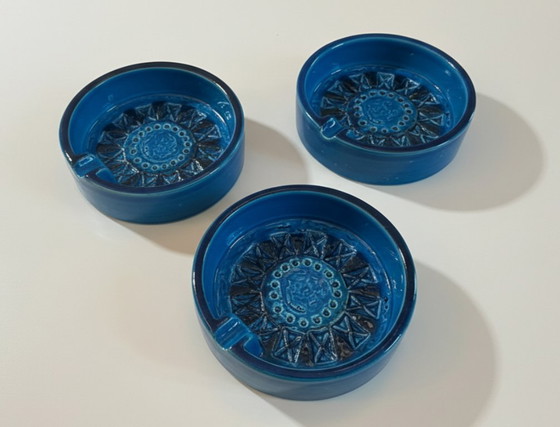 Image 1 of Bitossi ashtray - Rimini Blu - Aldo Londi
