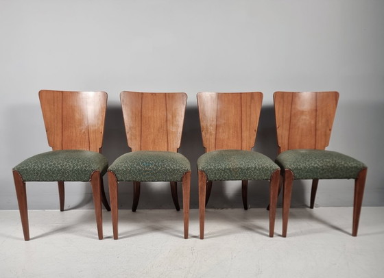 Ensemble Chaises et Table de Jindřich Halabala pour Up Zavody, années 1940 – Salles à manger complètes, Wood (photo 10 of 14)