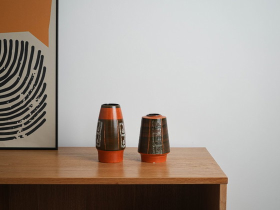 Ceramic-vase-German-design-1970s-made-in-West-Germany-D0760, Multi Color (photo 9 of 9)