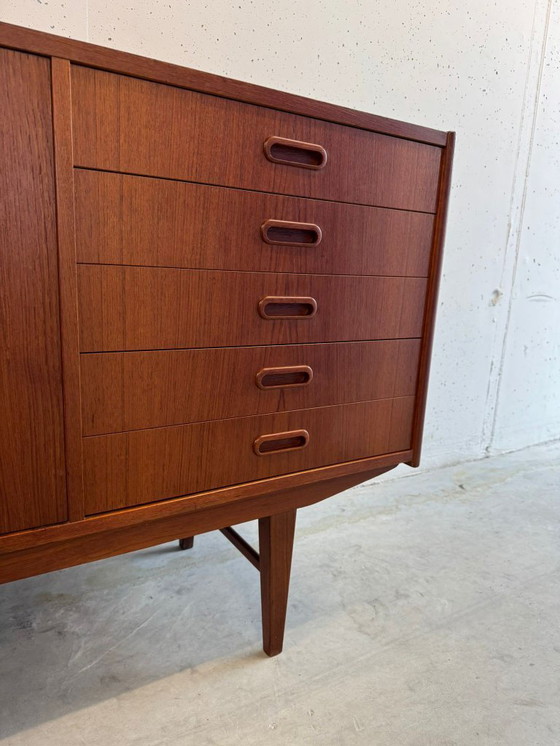 Image 1 of Buffet en teck restauré, style vintage milieu du XXe siècle, années 1960, Danemark