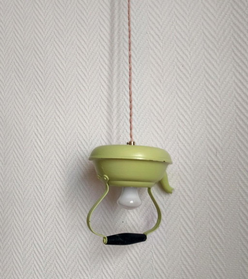 Vintage teapot pendant light