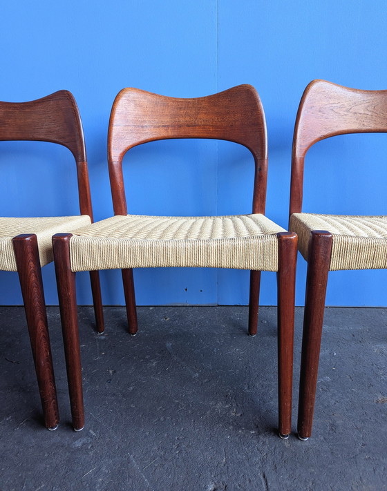 Image 1 of 4 sillas de mediados de siglo - Arne Hovmand Olsen para Mogens Kold