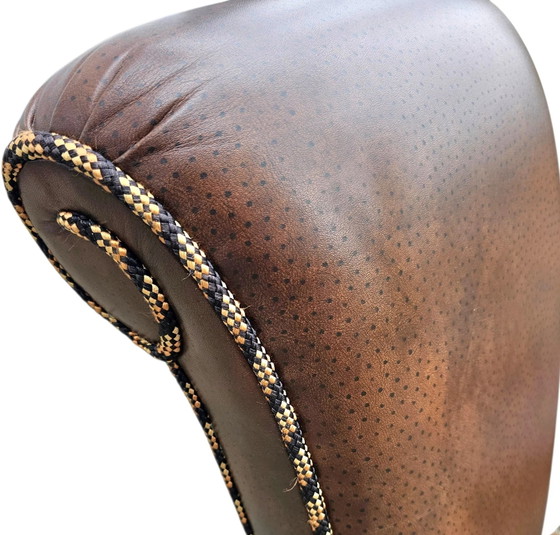4 x Sedia in pelle mai vista prima / Anni '80 – Poltrone relax, Leather (photo 12 of 15)