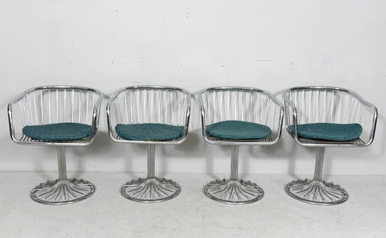 Image 1 of GASTONE RINALDI. Fauteuils/chaises style Mid-Century, Italie, années 1970