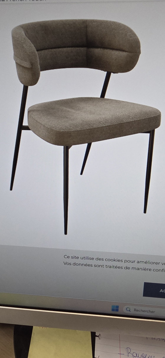 Image 1 of Dining table and 6 new chairs still in original packaging.