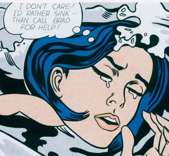 Image 1 of Roy Lichtenstein: "Drowning Girl".