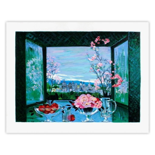MICHEL-HENRY Campagne romaine Serigrafía firmada 1999