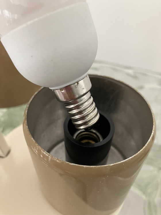 Very rare Italian 1960s lamp – GCME Pistoia, Table lamps, Metal, Glass (photo 7 of 12)