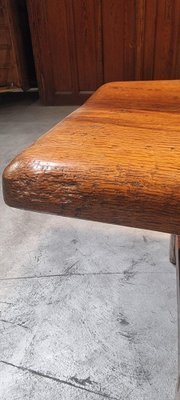 Image 1 of Vintage jaren 70 Brutalist coffee table salontafel uit Acacia hout