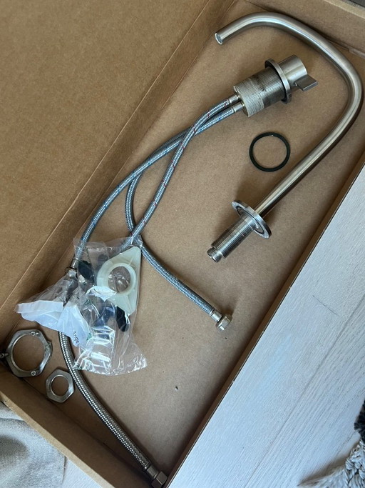 Piet Boom x Cocoon Kitchen Tap Brushed Chrome