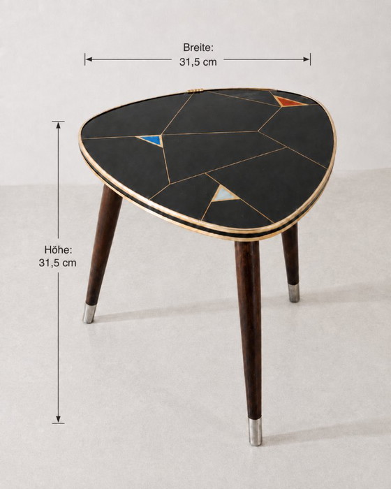 Tavolino laterale Atomic Mid-Century degli anni '50/'60 a forma di rene – Tavolini, Metal (photo 3 of 7)
