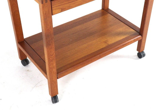 Image 1 of Deense teak trolley met lade 'Grove' vintage 