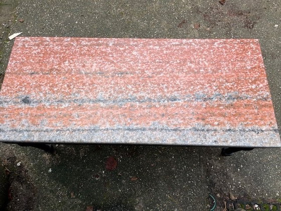 Image 1 of Antique coffee table with marble top