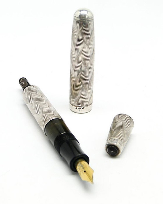 Penna vintage Art Déco in argento, Germania, anni '30 – Oggetti decorativi, Metal, Silver (photo 10 of 10)