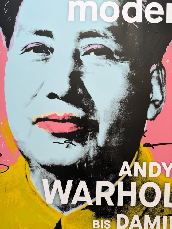 Andy Warhol (1928–1987), Mao Zedong (detail), Albertina Museum Wenen, 2023, originele tentoonstellingsposter (photo 7 of 9)