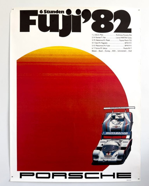 3x Original Porsche Fuji | 1982 | 1984 | 1986