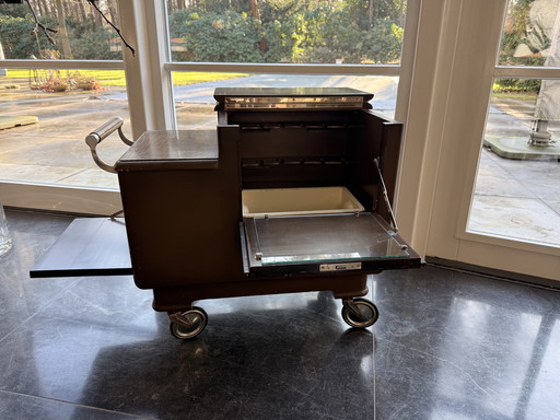 Carrito de servicio / carrito de bar 'cellarette' Art Déco