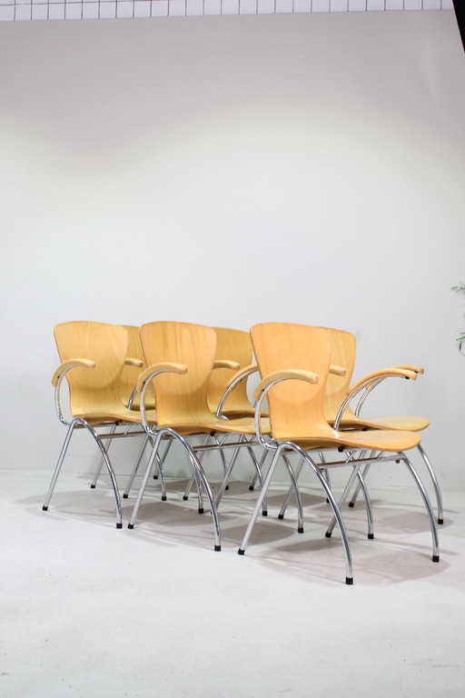 6 sedie da pranzo vintage Kimball Bingo