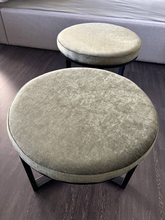 Image 1 of DURAN side table / pouf / stool 2x as good as new.