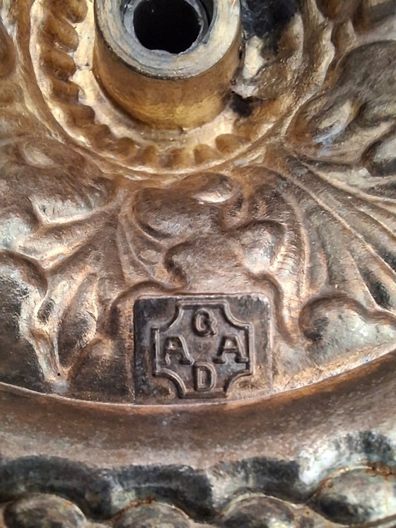 Image 1 of Elegant Vintage 5-Light Candelabra – Signed by AGAD in 1970s Baroque Style