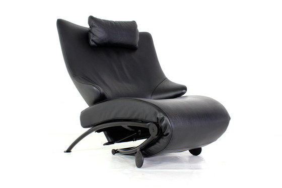 Image 1 of WK Wohnen Multi-Functional Relax Chair / Relax Armchair "Solo" by Prof. Heiliger in Premium Leather