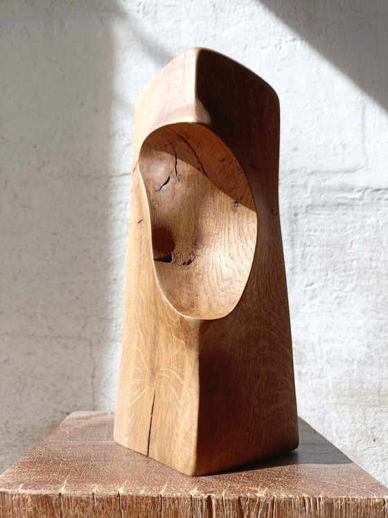 Vaso / scultura in rovere massiccio intagliato – retroDom, Vasi, Wood (photo 6 of 8)