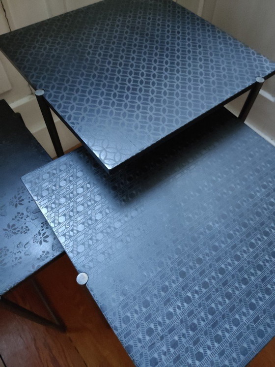 Image 1 of Capo d'opera Mini Set de table d'appoint, Lava-Tattoo, Alessio Bassan 2015, noir