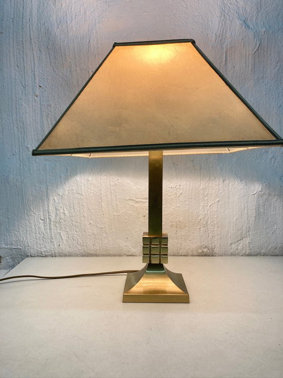 Image 1 of Lampada da tavolo di Kaiser Leuchten con base in ottone, stile Hollywood Regency anni '70/'80.