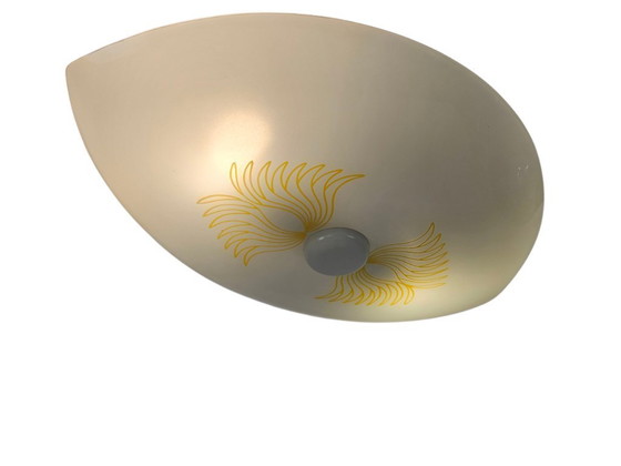 Image 1 of Philips - ovaal - paraplulamp - glas - metaal - Holland - 1960's