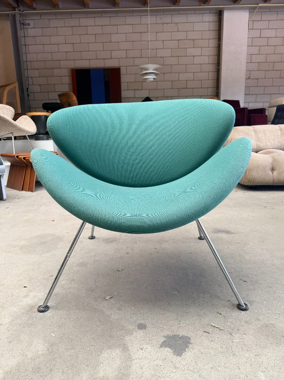 Rodaja de naranja Artifort (verde) – Sillones, Textile, Metal (photo 7 of 12)